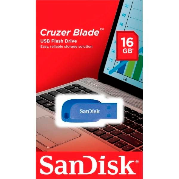 SANDISK 16GB USB Cruzer Blade (SDCZ50C-016G-B35BE) Конструкція моноліт