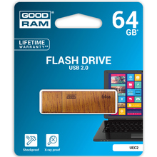 Флеш-драйв GOODRAM UEC2 64 GB BROWN (UEC2-0640N0R11)