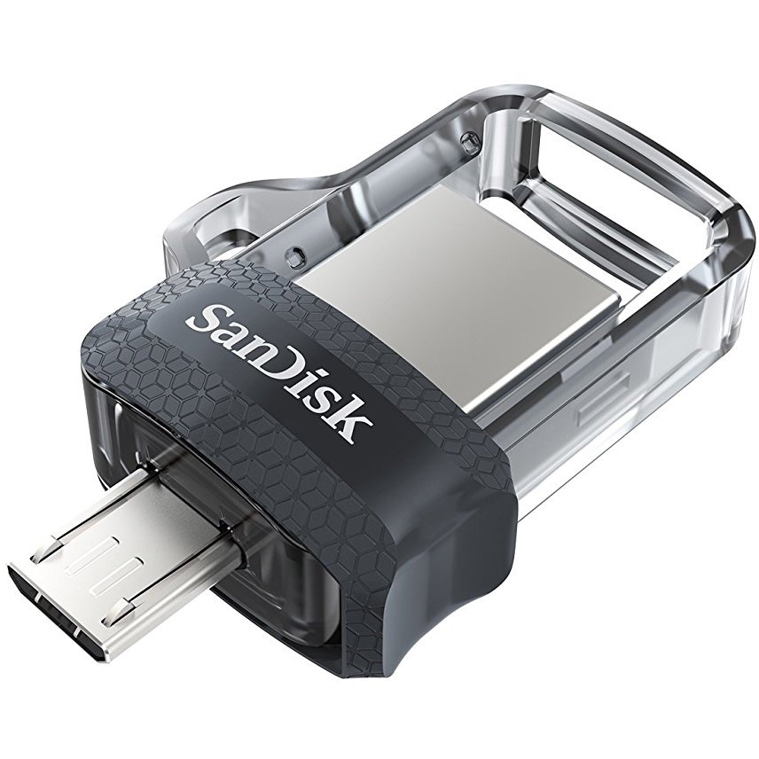 Флеш-драйв SANDISK USB Ultra Dual 64 Gb (SDDD3-064G-G46) Материал корпуса пластик