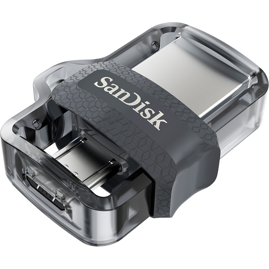 Флеш-драйв SANDISK USB Ultra Dual 16 Gb (SDDD3-016G-G46) Конструкция выдвижная
