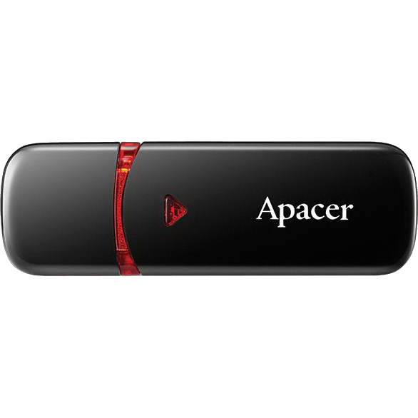 Флеш-драйв APACER AH333 32GB Black (AP32GAH333B-1) Конструкція знімний ковпачок