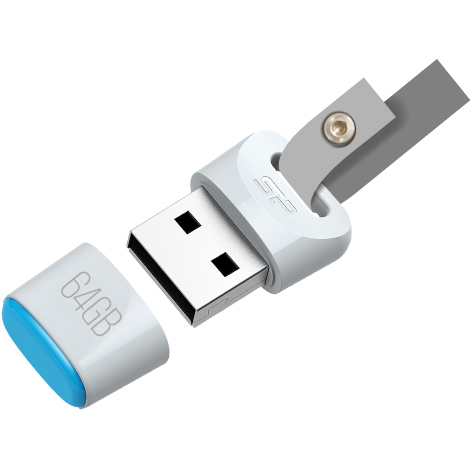 Флеш-драйв SILICON POWER 64GB USB Touch T06 White (SP064GBUF2T06V1W) Дизайн защищенная конструкция