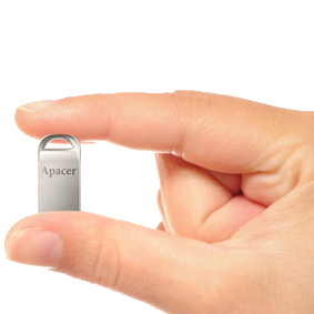 Флеш-драйв APACER AH115 32GB Silver Конструкція моноліт
