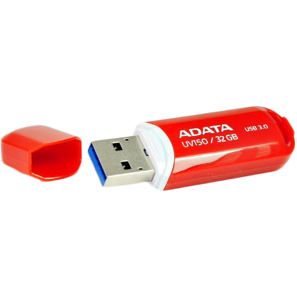 Флеш-драйв ADATA 32GB USB 3.0 UV150 Red (AUV150-32G-RRD) Конструкція знімний ковпачок