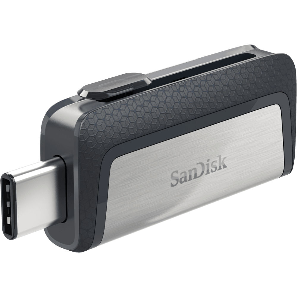 Флеш-драйв SANDISK USB 3.0 + Type-C Ultra Dual 32 GB (SDDDC2-032G-G46) Конструкция выдвижная