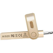 Флеш-драйв ADATA 128GB USB 3.1 Gen1 /Lightning Apple I920 Gold (AAI920-128G-CGD)