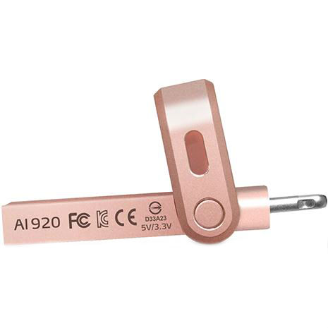 Флеш-драйв ADATA 64GB USB 3.1 Gen1 /Lightning Apple I920 Rose Gold (AAI920-64G-CRG) Материал корпуса металл