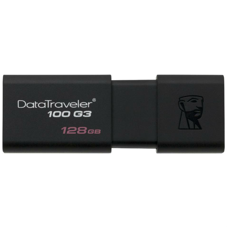 

Флеш-драйв KINGSTON DT100 G3 128GB Black (DT100G3/128GB), USB 3.0 128GB DT 100 G3 Black