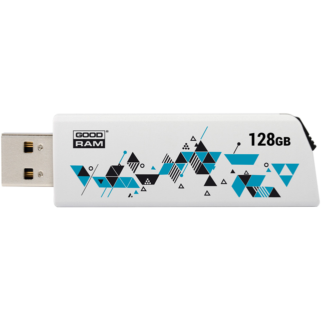 

Флеш-драйв GOODRAM USB 2.0 128GB UCL2 Cl!ck White (UCL2-1280W0R11), USB 2.0 128GB UCL2 Cl!ck White