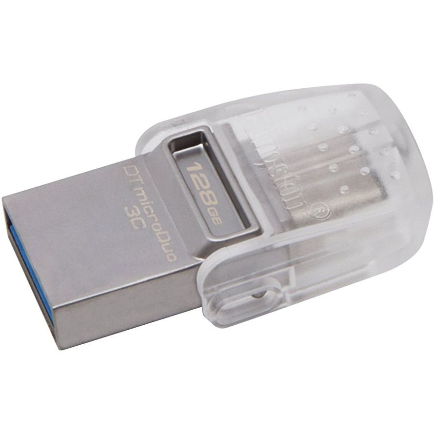 Флеш-драйв KINGSTON DataTraveler microDuo 3C 128GB (DTDUO3C/128GB) Конструкція поворотна