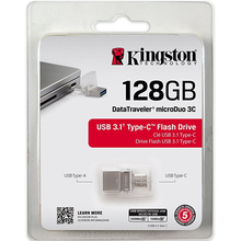 Флеш-драйв KINGSTON DataTraveler microDuo 3C 128GB (DTDUO3C/128GB)