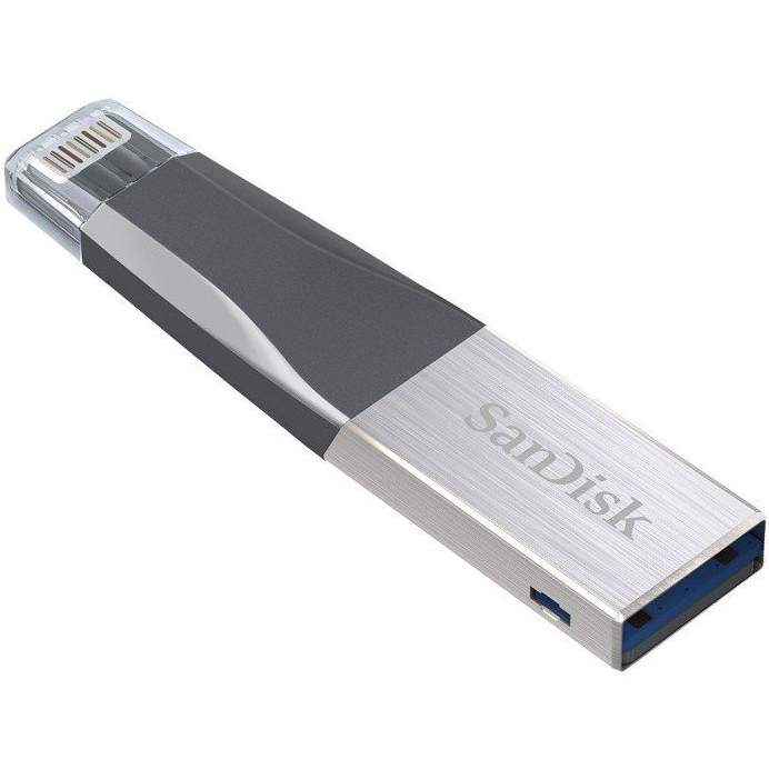 

Флеш-драйв SANDISK iXpand Mini 32 Gb (SDIX40N-032G-GN6NN), iXpand Mini 32 Gb, USB 3.0/Lightning for Apple