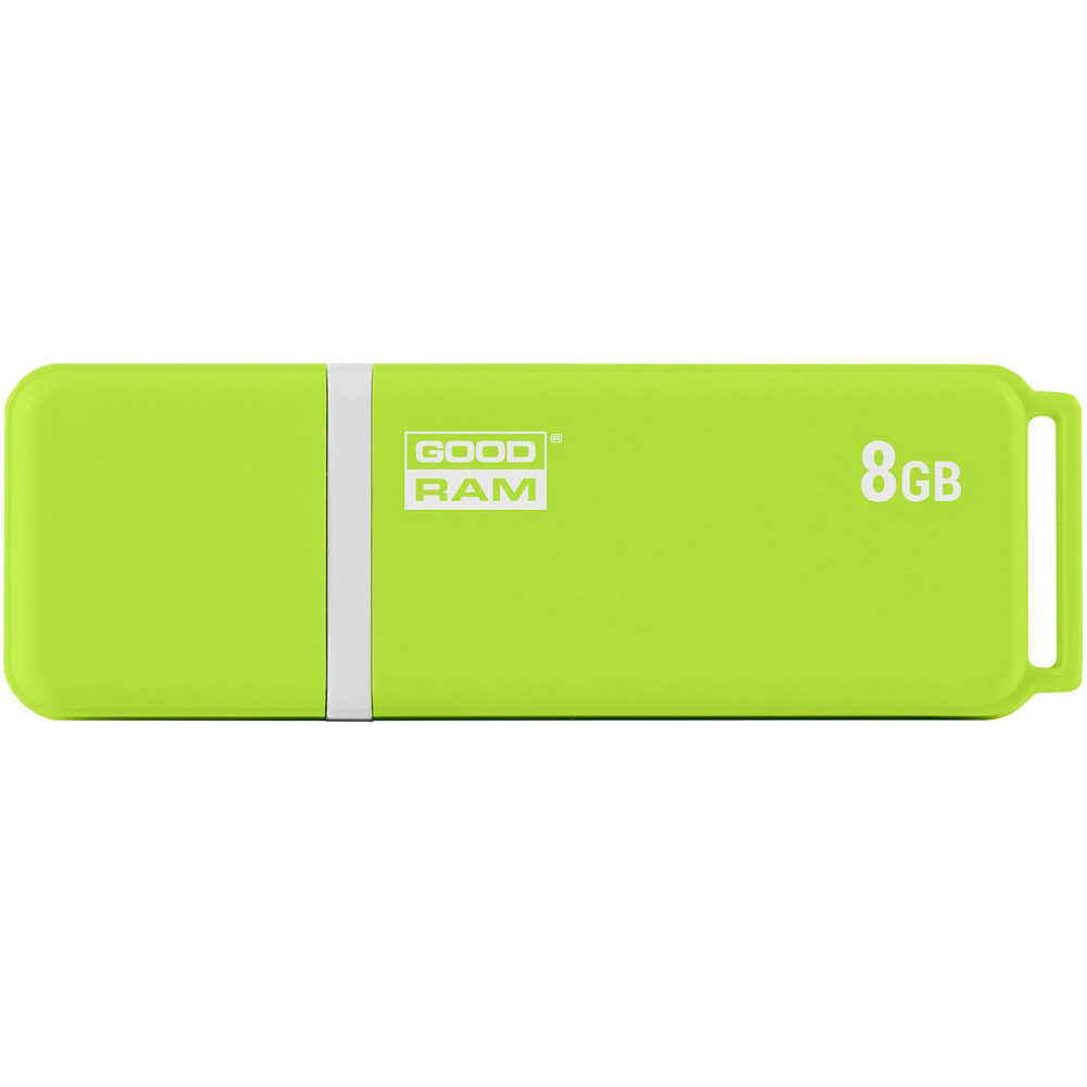 Флеш-драйв GOODRAM UMO2 8 GB WHITE GREEN (UMO2-0080OGR11)