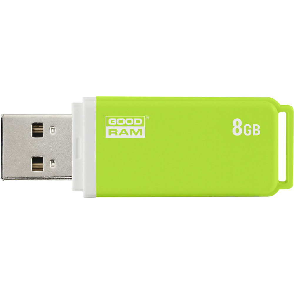 Флеш-драйв GOODRAM UMO2 8 GB WHITE GREEN (UMO2-0080OGR11) Конструкція знімний ковпачок