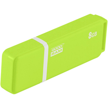 Флеш-драйв GOODRAM UMO2 8 GB WHITE GREEN (UMO2-0080OGR11)