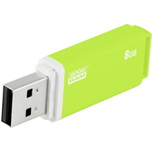 Флеш-драйв GOODRAM UMO2 8 GB WHITE GREEN (UMO2-0080OGR11)