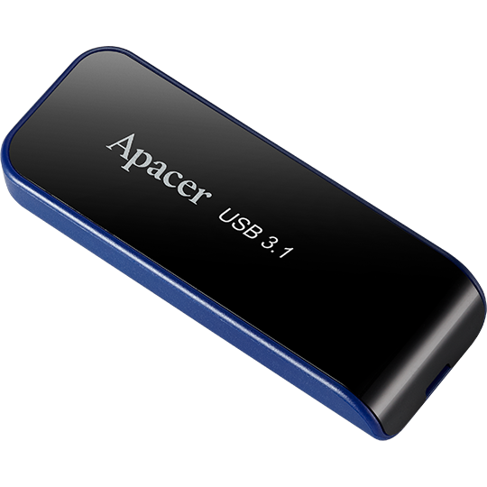 Флеш-драйв APACER AH356 32GB Black (AP32GAH356B-1) Конструкція висувна