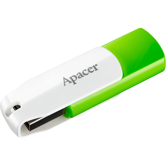 Флеш-драйв APACER AH335 64GB Green-White (AP64GAH335G-1)