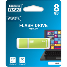 Флеш-драйв GOODRAM UMO2 8 GB GREEN (UMO2-0080G0R11)