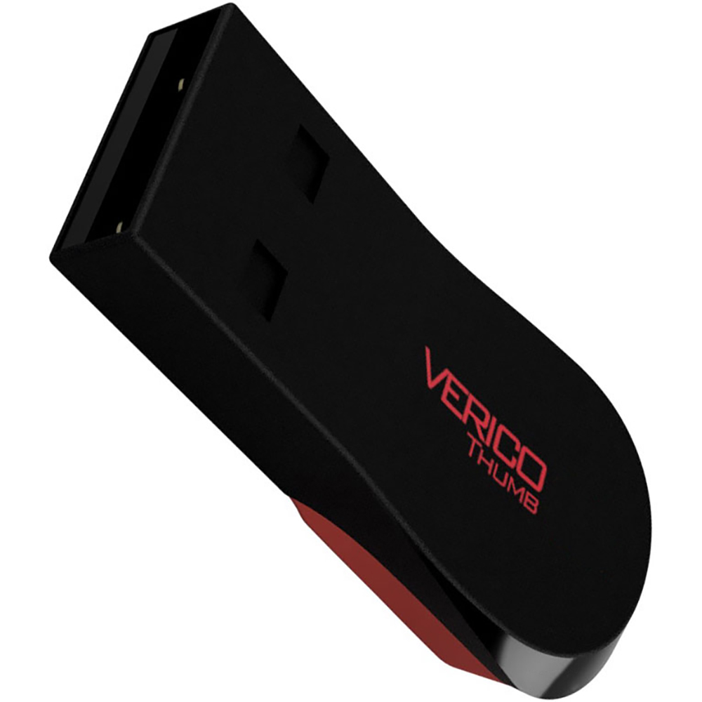 Флеш-драйв VERICO Thumb 8Gb Black+Red (1UDOV-P1BD83-NN)