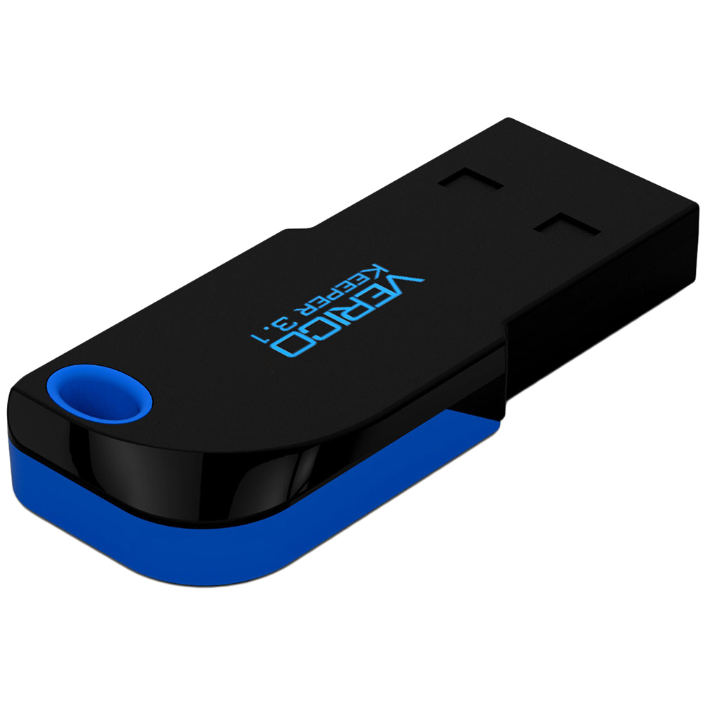 Флеш-драйв VERICO Keeper USB3.1 16Gb Black+Blue (1UDOV-T8BEG3-NN) Матеріал корпуса пластик