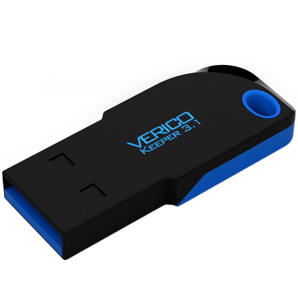 Флеш-драйв VERICO Keeper USB3.1 16Gb Black+Blue (1UDOV-T8BEG3-NN) Дизайн захищена конструкція