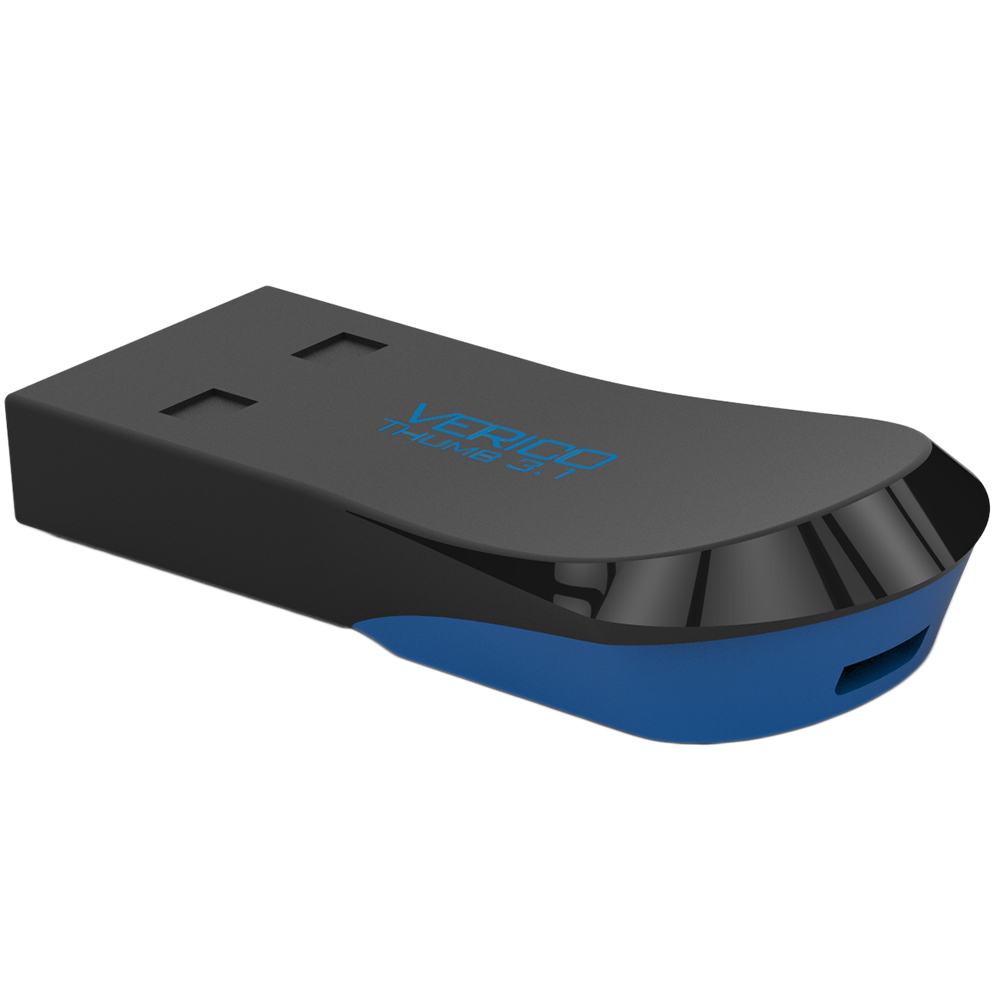 Внешний вид Флеш-драйв VERICO Thumb USB3.1 8Gb Black+Blue (1UDOV-T9BE83-NN)