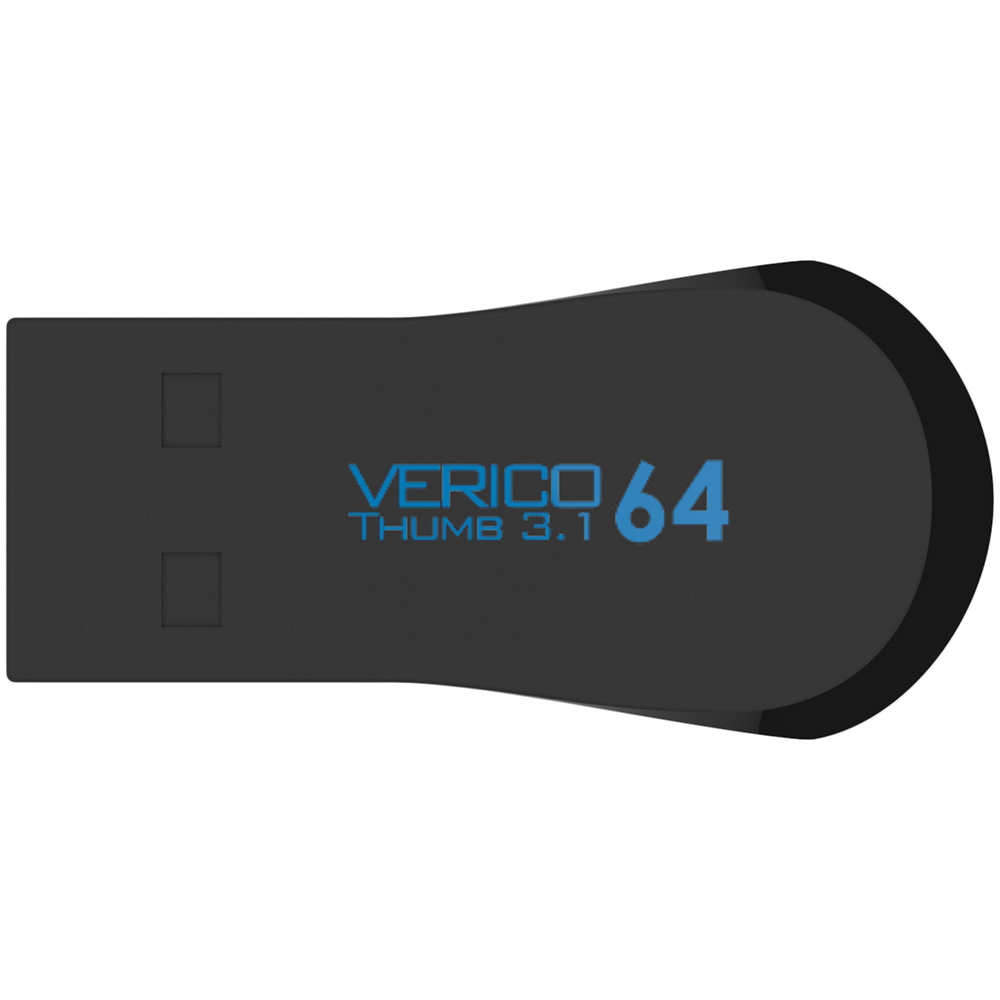 Флеш-драйв VERICO Thumb USB3.1 64Gb Black+Blue (1UDOV-T9BE63-NN)