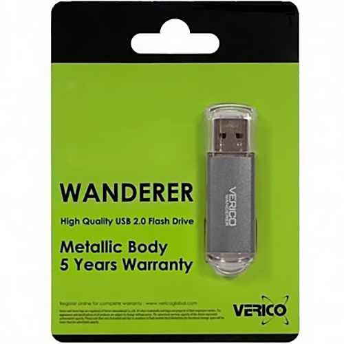 Флеш-драйв VERICO Wanderer 64Gb Wanderer Gray (1UDOV-M4GY63-NN) Конструкция съемный колпачок