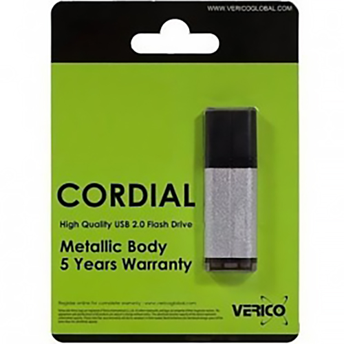 Флеш-драйв VERICO Cordial 4Gb Silver (1UDOV-MFSR43-NN) Конструкція знімний ковпачок