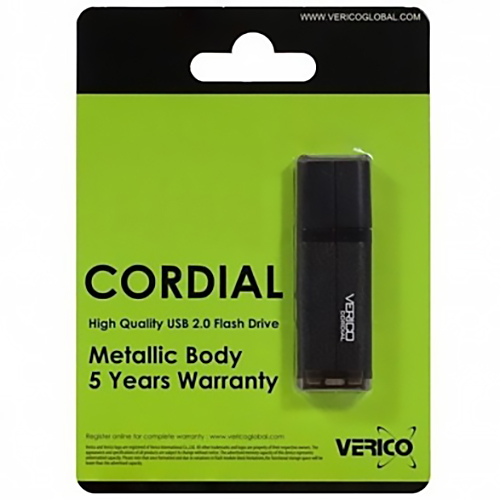 Флеш-драйв VERICO Cordial 64Gb Black (1UDOV-MFBK63-NN) Конструкція знімний ковпачок