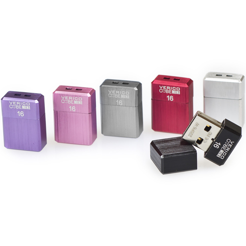 Флеш-драйв VERICO MiniCube 8Gb Purple (1UDOV-M7PE83-NN) Матеріал корпуса метал