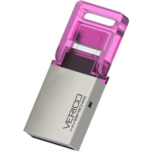 Флеш-драйв VERICO Hybrid Mini 8Gb Pink (1UDOV-RIPK83-NN)