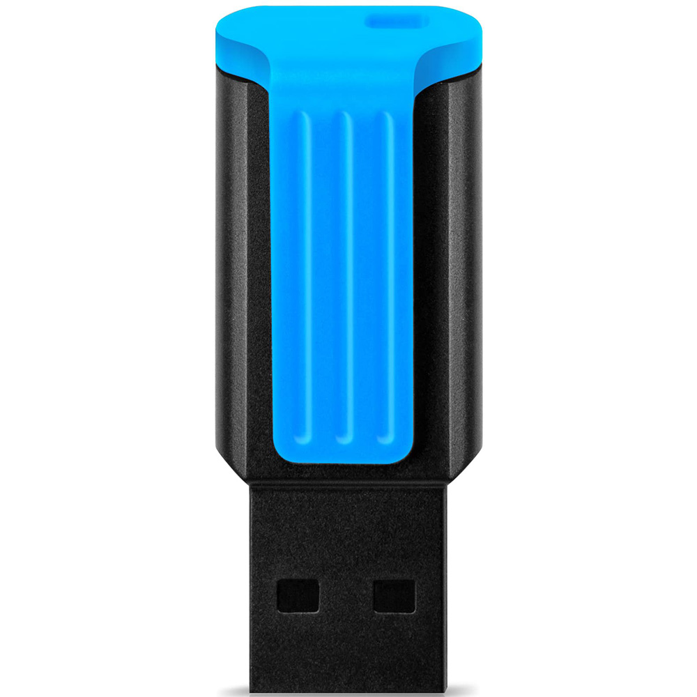 Флеш-драйв ADATA UV140 16GB Black/Blue (AUV140-16G-RBE) Материал корпуса пластик