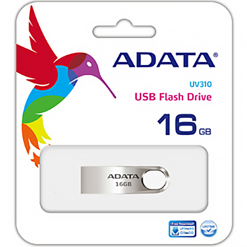 Флеш-драйв ADATA UV310 16GB Metal (AUV310-16G-RGD) Объем памяти 16 Гб