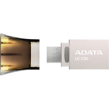 Флеш-драйв ADATA UC330 OTG 32GB Metal (AUC330-32G-RBK)