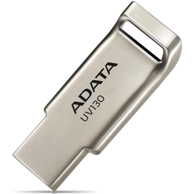 Флеш-драйв ADATA UV130 8GB Metal Gold (AUV130-8G-RGD) Конструкция монолит