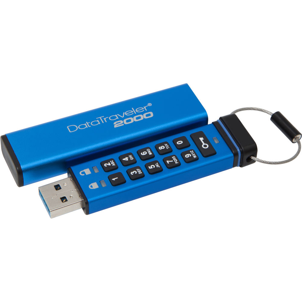 

Флеш-драйв KINGSTON DataTraveler 2000 8GB Metal Security (DT2000/8GB), 8GB USB 3.0 DT 2000 Metal Security