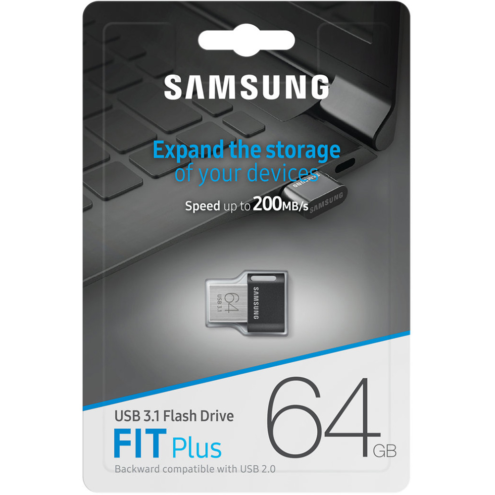 Внешний вид Флеш-драйв SAMSUNG Fit Plus 64Gb (MUF-64AB/APC)