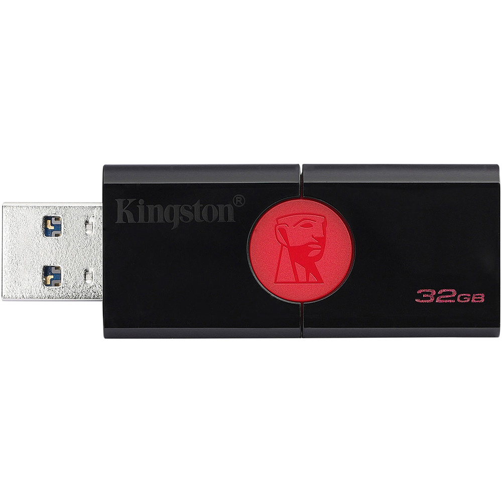 Флеш-драйв KINGSTON DT106 32GB Black (DT106/32GB) Матеріал корпуса пластик