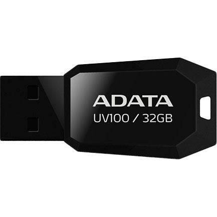 

Флеш-драйв ADATA UV100 32GB Black (AUV100-32G-RBK), UV100 32GB USB 2.0 Black (AUV100-32G-RBK)