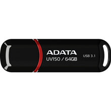 Флеш-драйв ADATA UV150 64GB Black (AUV150-64G-RBK)