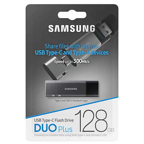 В Україні Флеш-драйв SAMSUNG Duo Plus 128 Gb Type-C USB 3.1