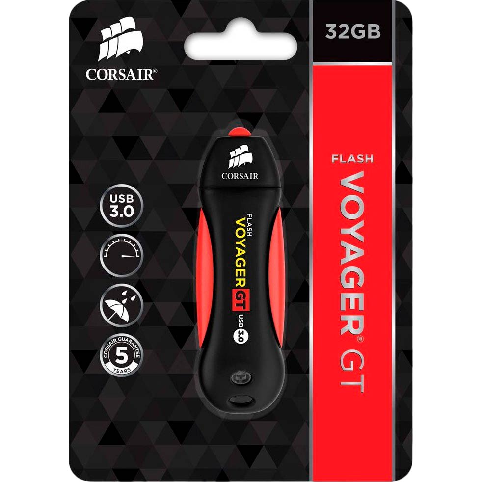 Флеш-драйв CORSAIR Voyager GT 32GB USB 3.0 (CMFVYGT3C-32GB) Конструкция съемный колпачок