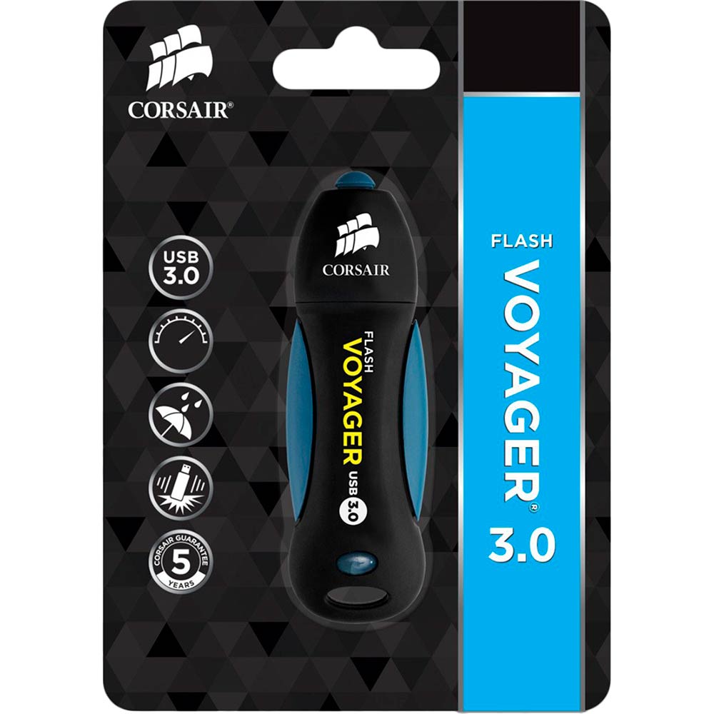 Флеш-драйв Corsair Flash Voyager USB 3.0 64GB (CMFVY3A-64GB) Дизайн защищенная конструкция