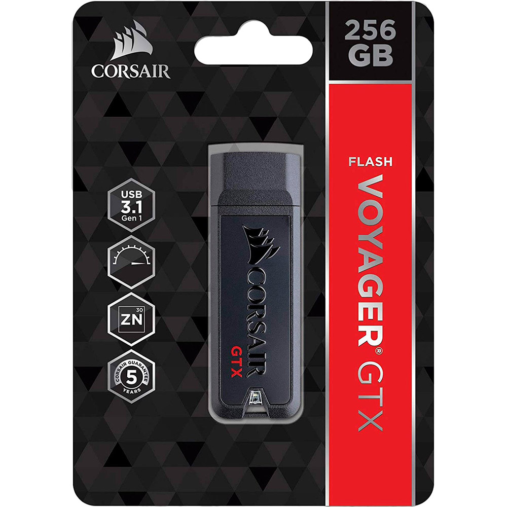 Фото Флеш-драйв CORSAIR Voyager GTX 256GB USB 3.1 (CMFVYGTX3C-256GB)