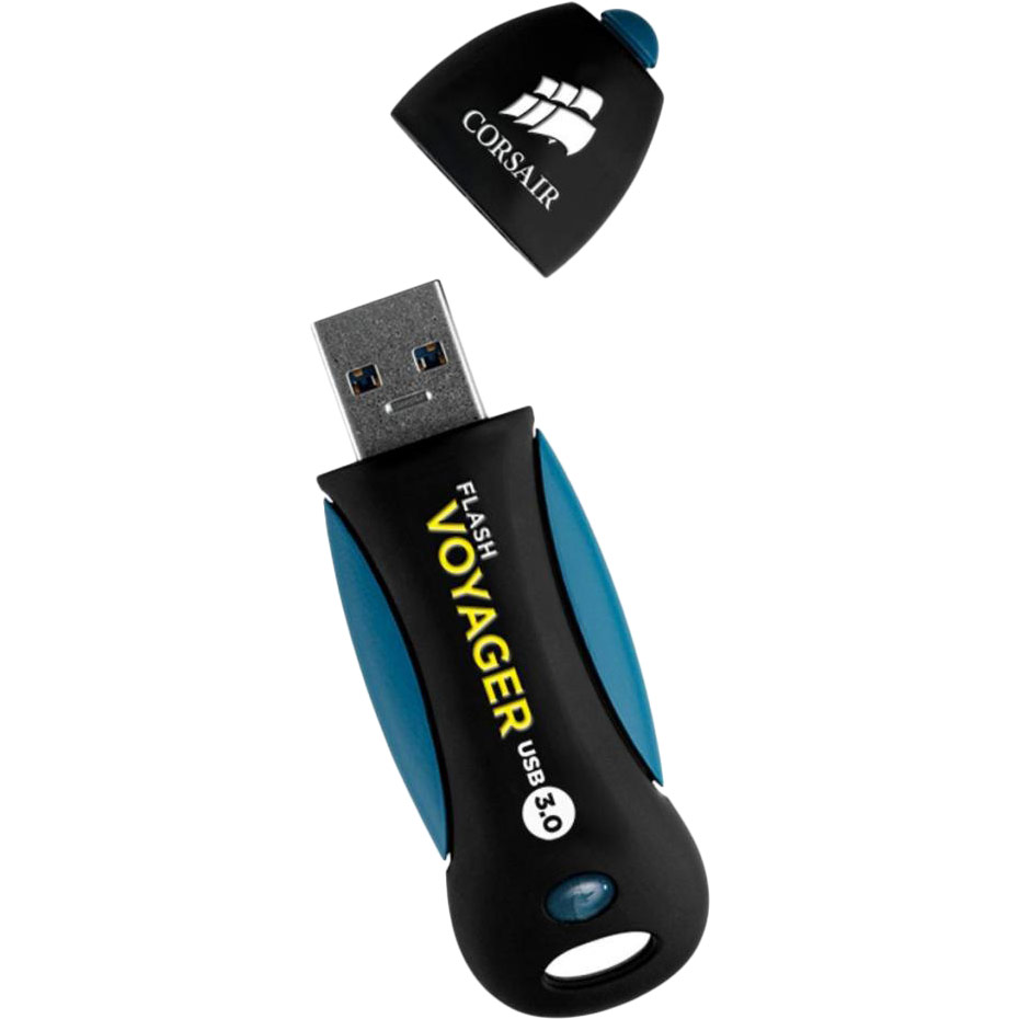 Флеш-драйв CORSAIR Voyager 32GB USB 3.0 (CMFVY3A-32GB) Материал корпуса резиновое покрытие