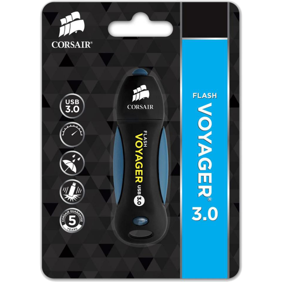 Флеш-драйв CORSAIR Voyager 32GB USB 3.0 (CMFVY3A-32GB) Объем памяти 32 Гб