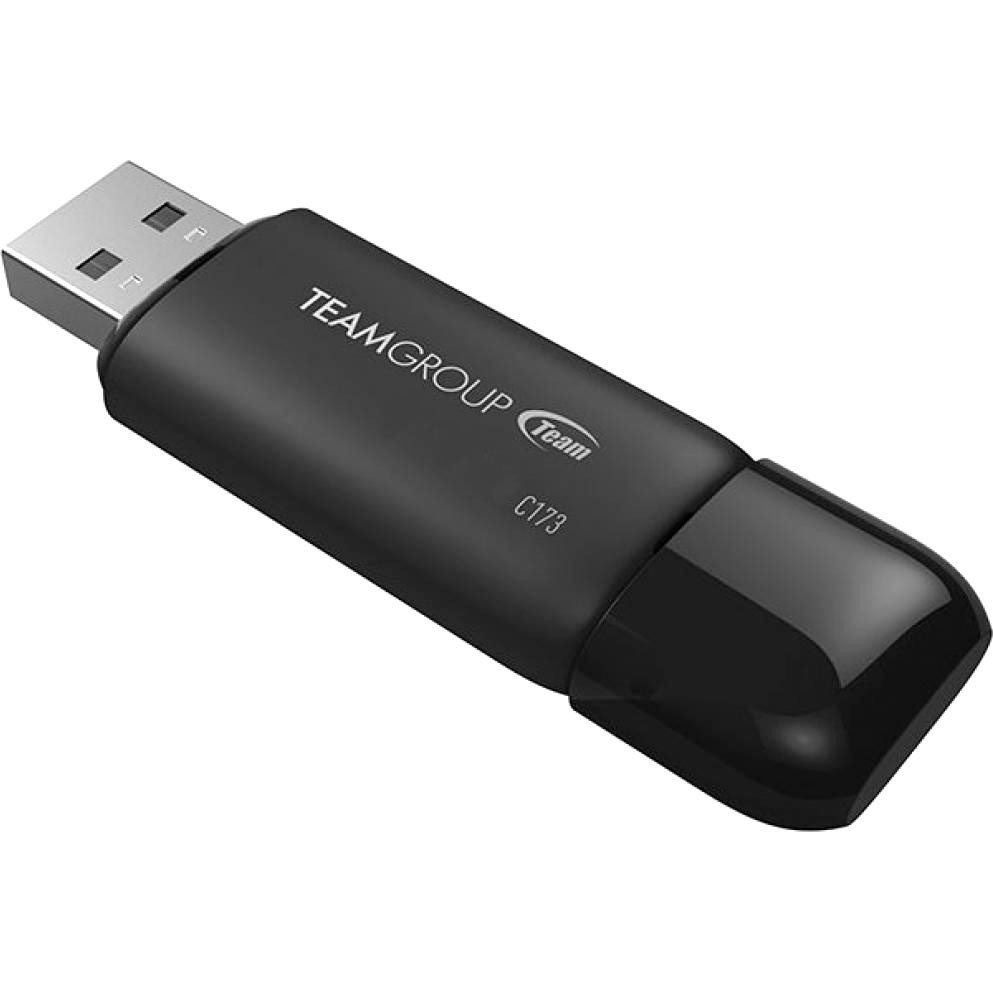 Флеш-драйв TEAM GROUP C173 64GB USB 2.0 Black (TC17364GB01) Конструкция съемный колпачок