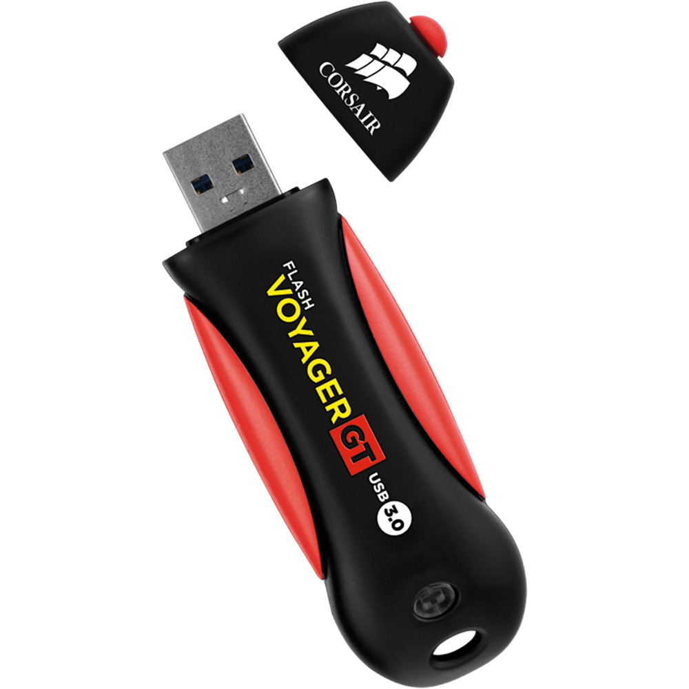 Флеш-драйв CORSAIR Voyager GT 128GB USB 3.0 (CMFVYGT3C-128GB) Материал корпуса резиновое покрытие